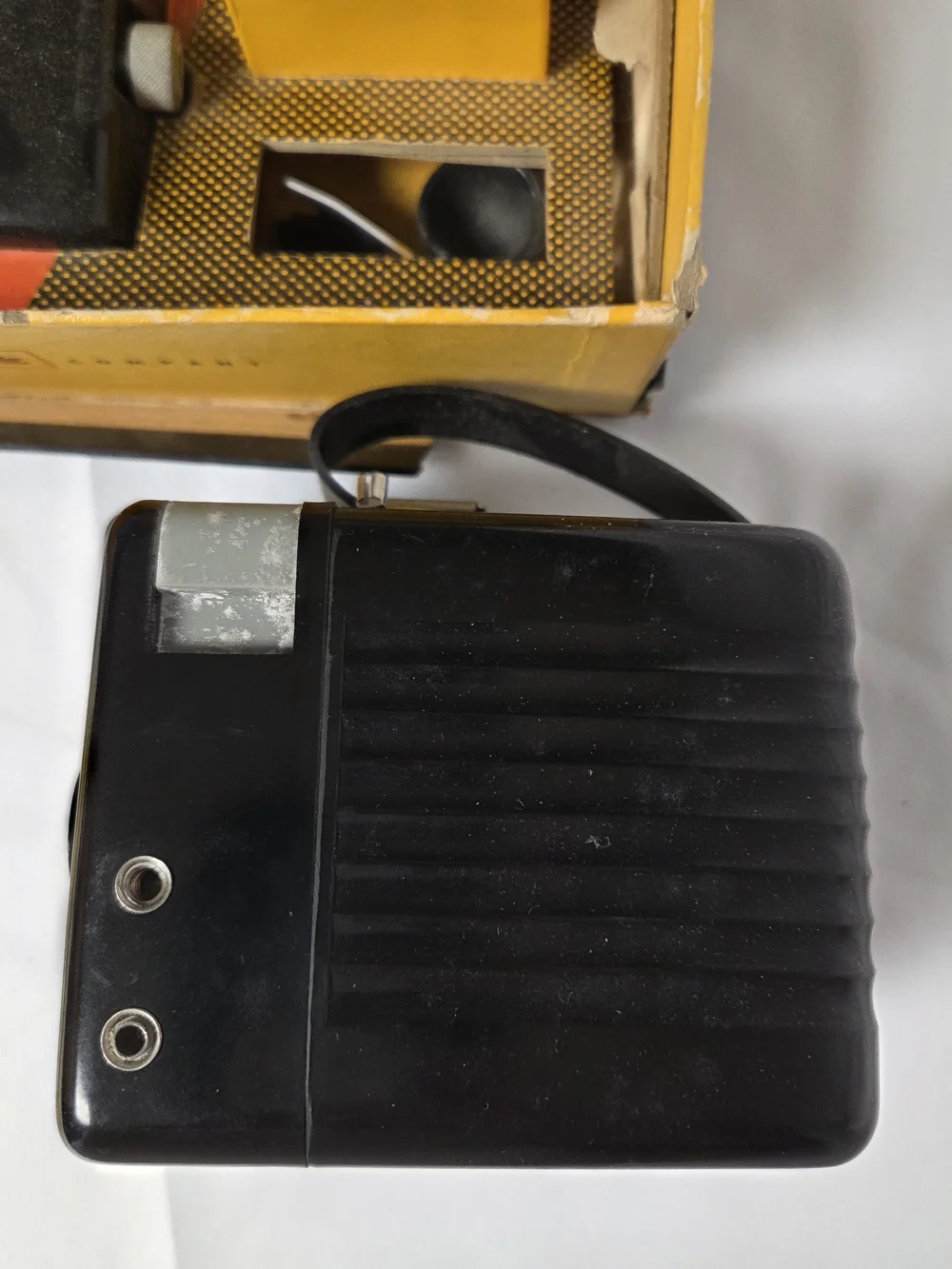 Vintage Kodak Brownie Hawkeye Outfit Camera‎ w/Original Box - Flash Model